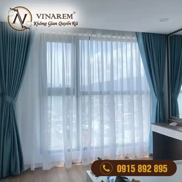 Công trình rèm biệt thự nhà chị Hương