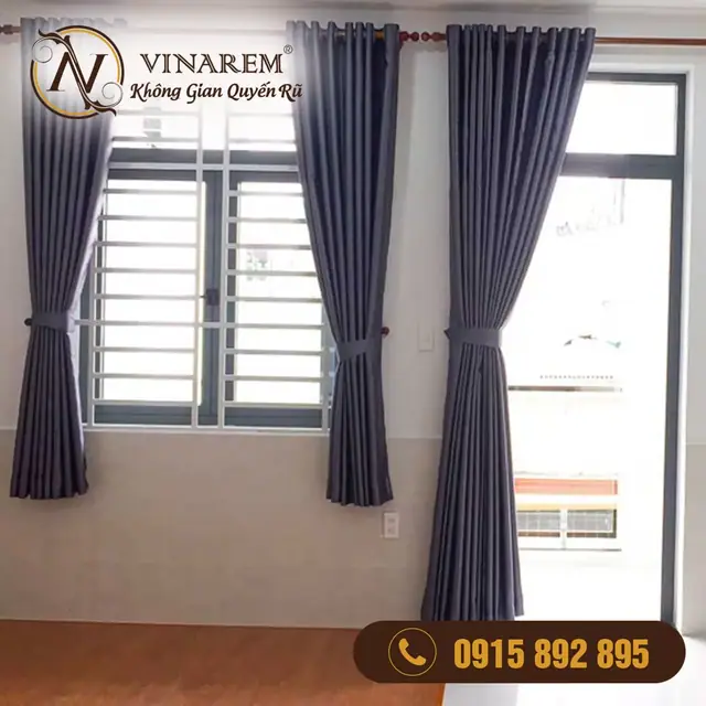 Rèm vải phòng khách cho căn hộ CCK09