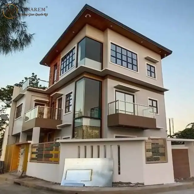 Rèm cổ điển cho không gian phòng khách biệt thự BTK13