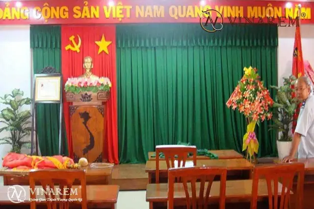 Rèm hội trường vải nhung