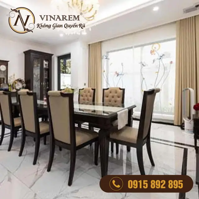 Rèm thêu cao cấp dành cho phòng ăn BTA03
