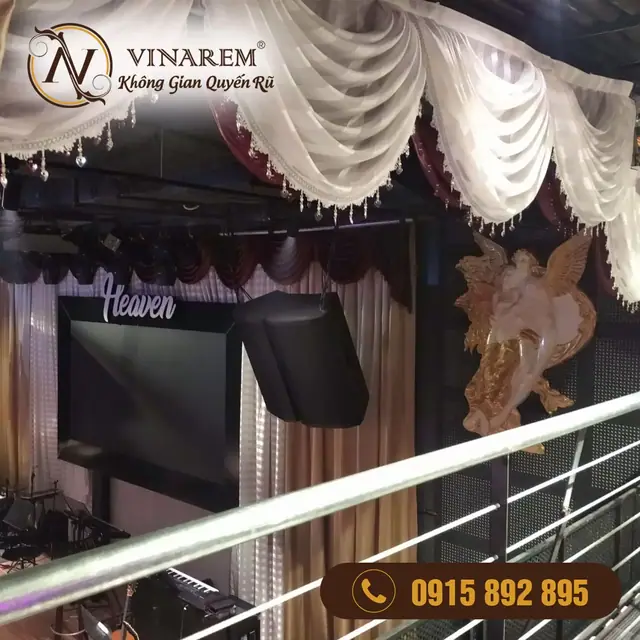 Rèm sân khấu cho quán cà phê – Bar NH17