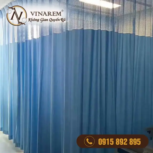 Rèm che y tế kháng khuẩn cho phòng khám BV07