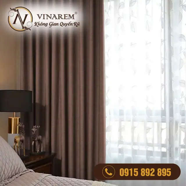 Rèm vải cho phòng ngủ căn hộ CCN13