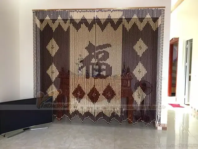 Các kiểu rèm che phòng thờ đẹp, trang trọng