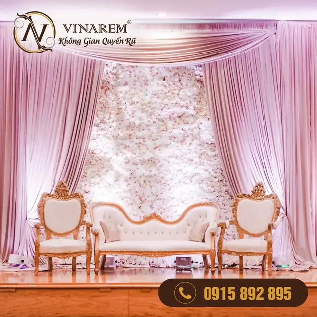 Rèm sân khấu tiệc cưới