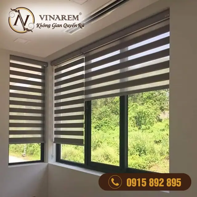 Rèm cầu vồng công trình quận 2