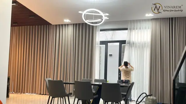 Ưu điểm của rèm vải phòng khách