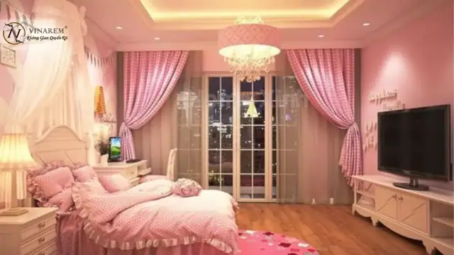 Mê mẫn những mẫu rèm cửa cho bé gái dễ thương