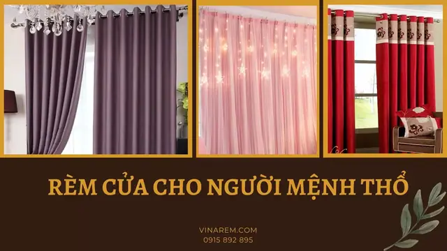 Gam màu rèm cửa cho người mệnh Thổ