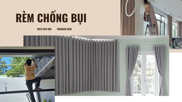 Rèm chống bụi biến không gian sống khỏe hơn