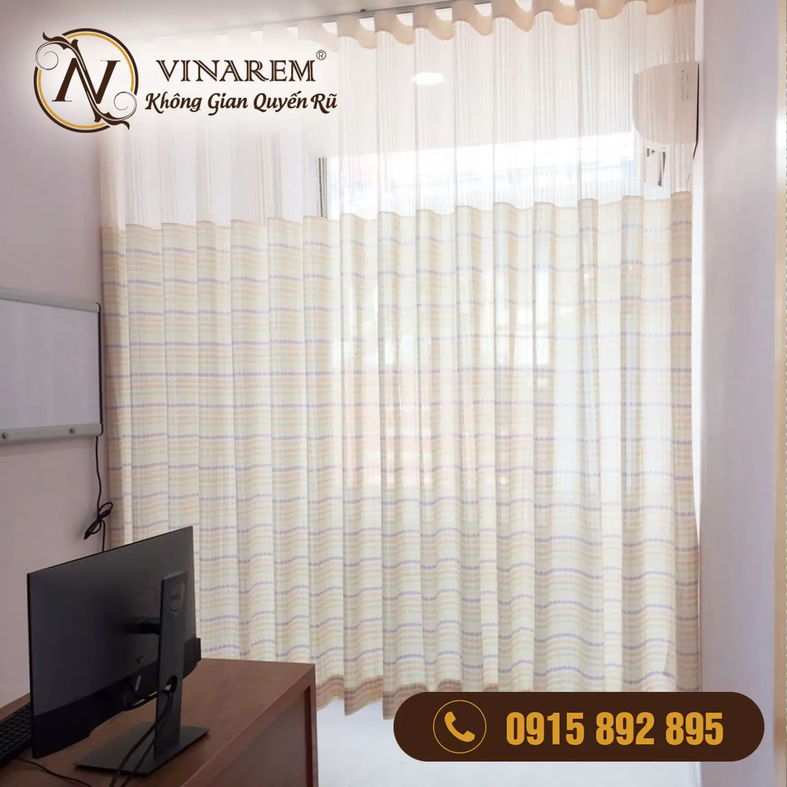 Rèm che y tế kháng khuẩn cho phòng khám BV01