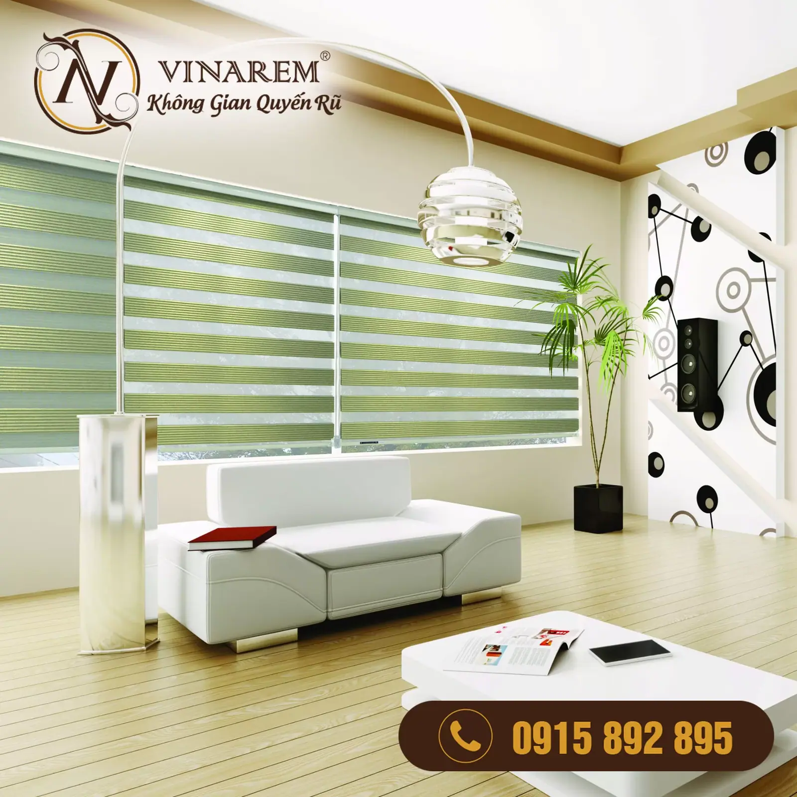 Rèm Cầu Vồng Cao Cấp Màu Xanh Lá Cây Cho Không Gian Quán Ăn Nhỏ NH09