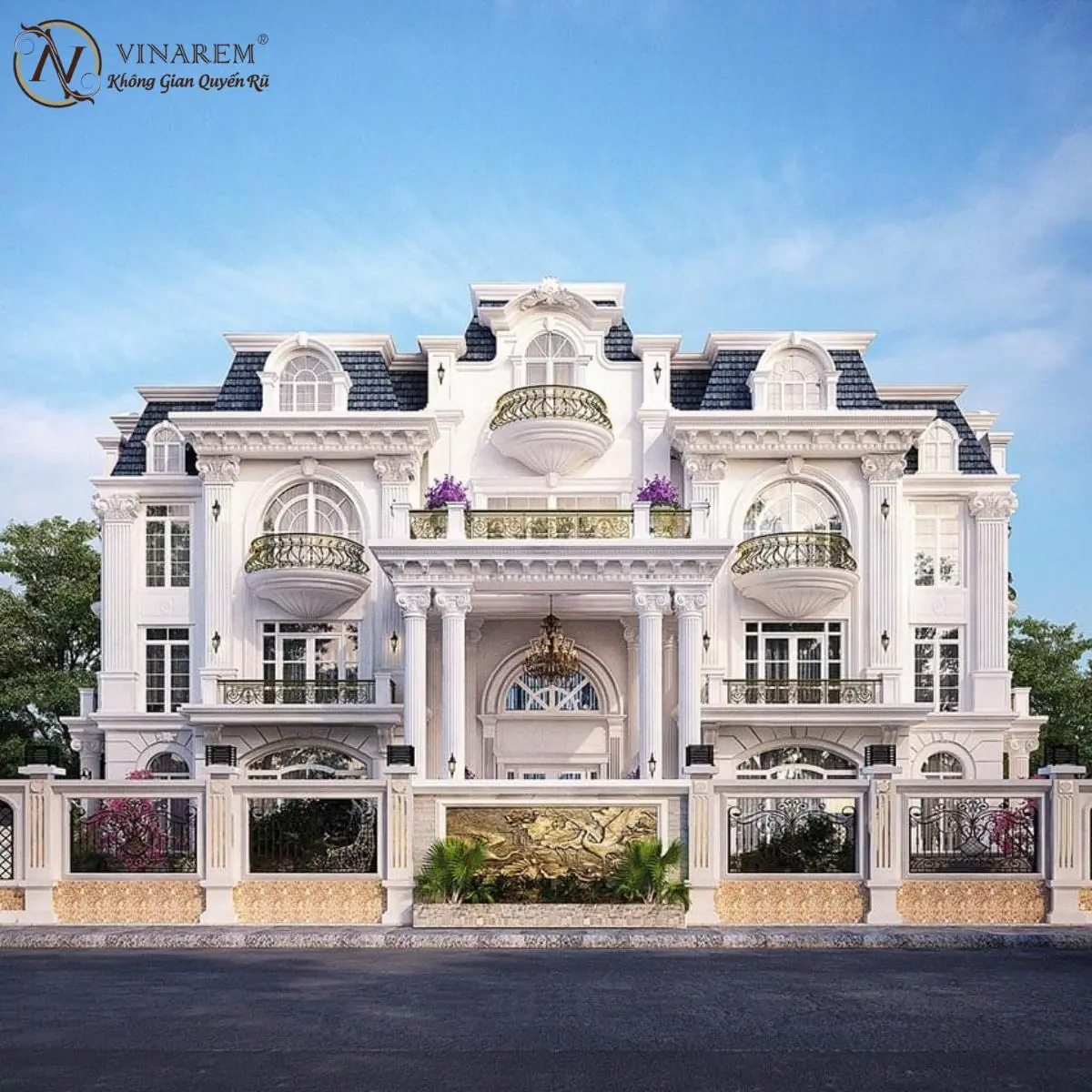 Rèm cổ điển vải gấm màu vàng cho phòng khách BTK16