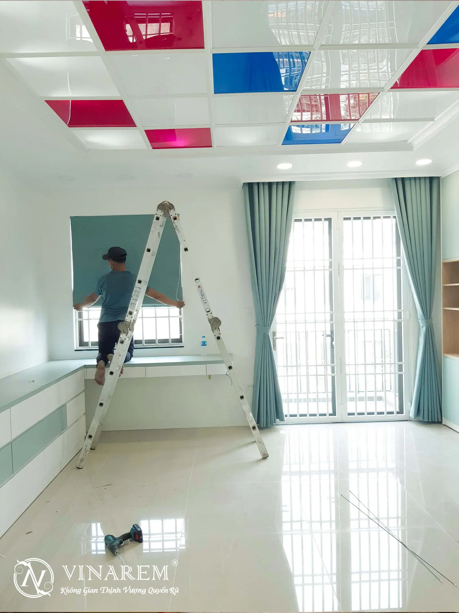 rem vai mau xanh ngoc