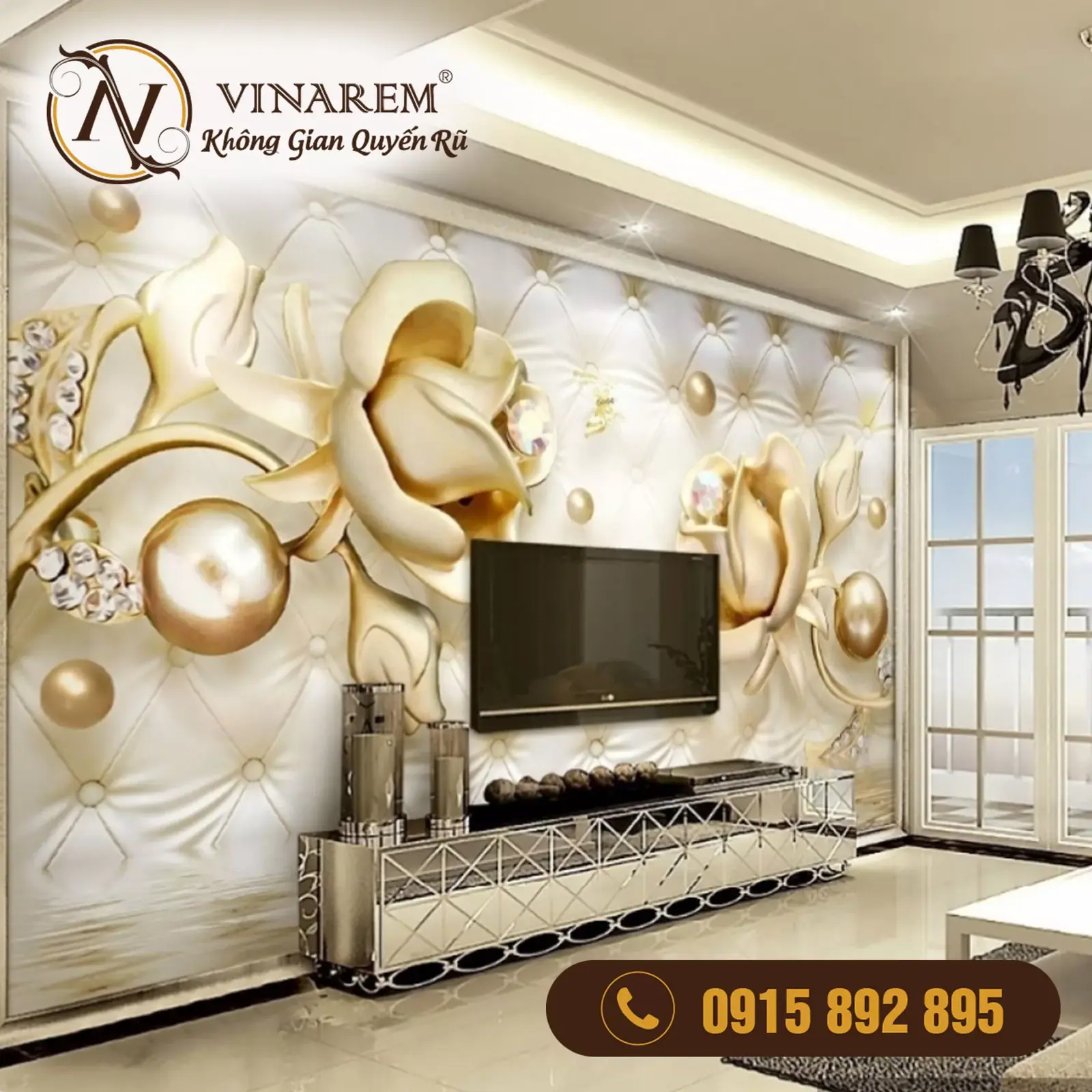 Giấy dán tường 3D 02