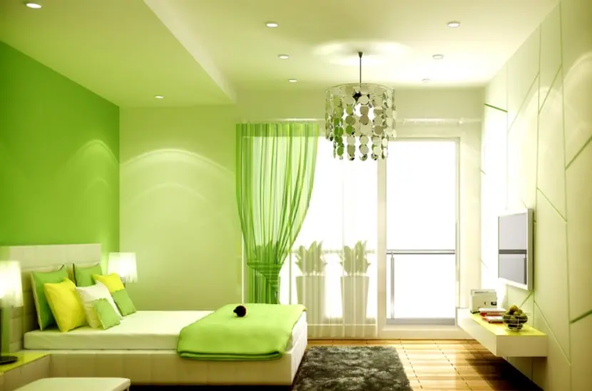Hướng Dẫn Bạn Lựa Chọn Rèm Phù Hợp Với Tường Màu Xanh
