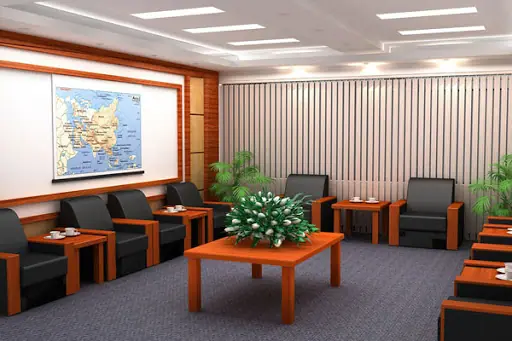 Rèm cửa trang trí cho không gian làm việc của bạn ấn tượng hơn.