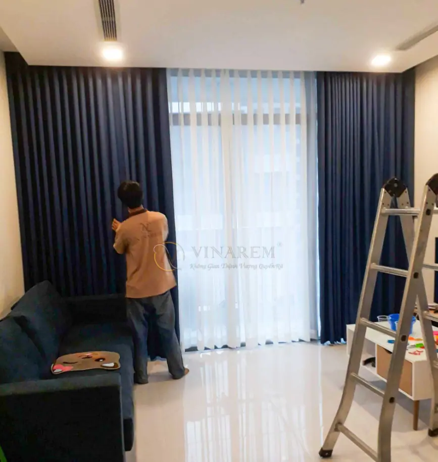 cách chọn màu rèm cửa phòng khách