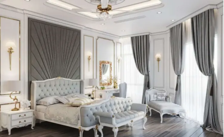 Rèm cửa tân cổ điển cho phòng ngủ