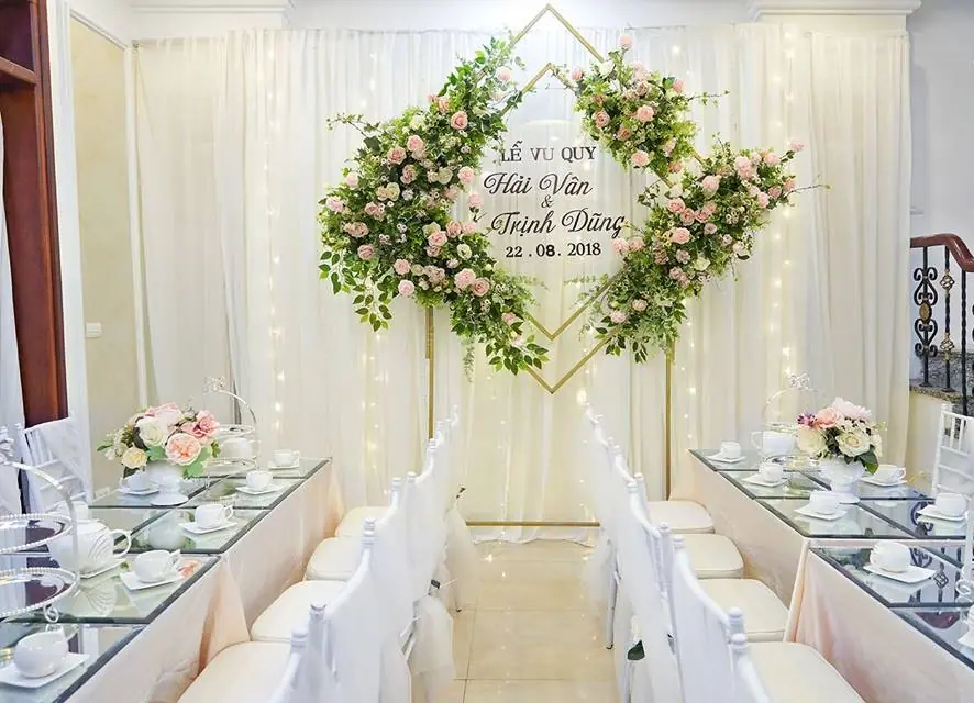 rèm trang trí đám cưới đẹp