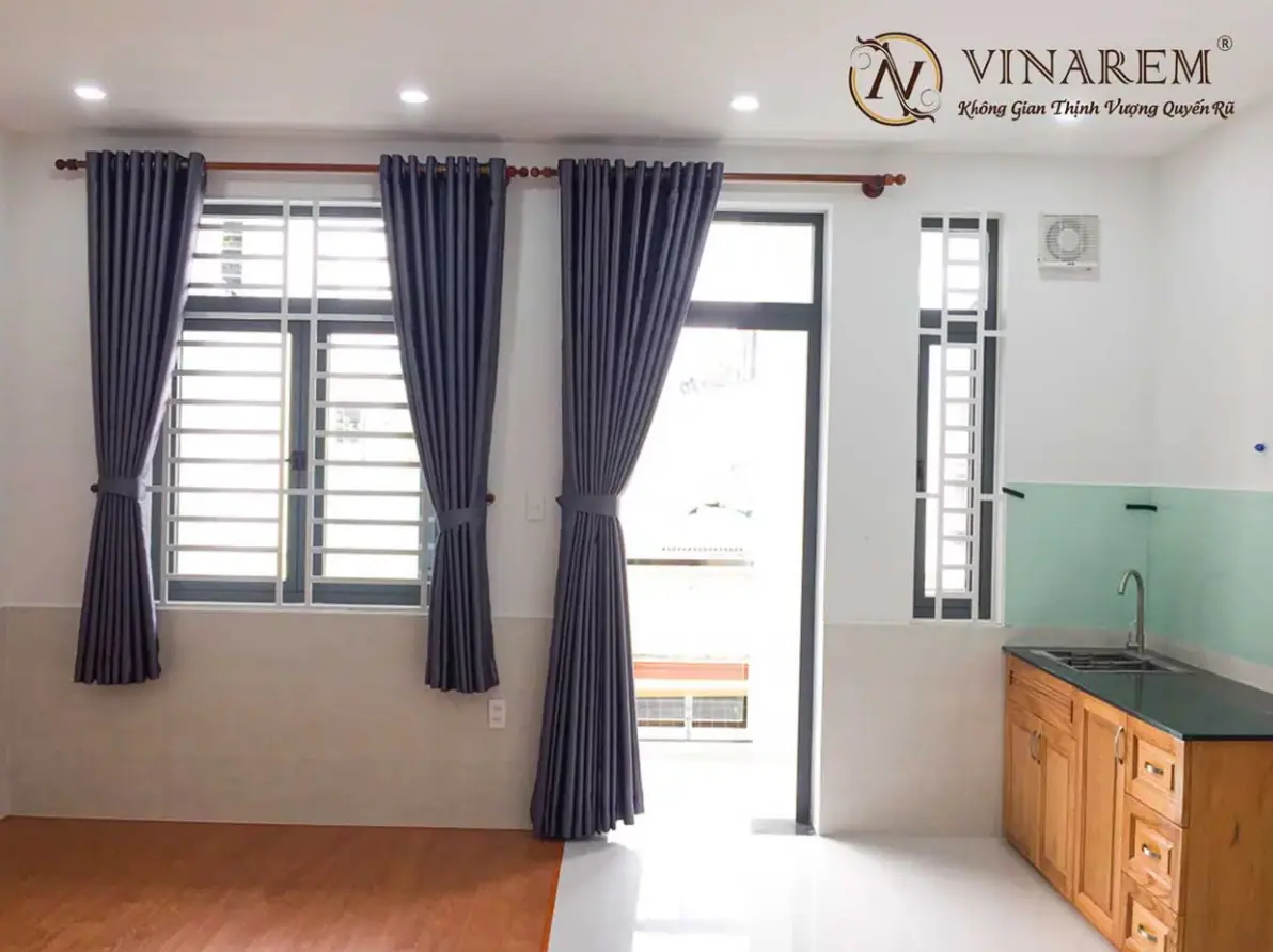 rèm cửa 2 lớp phòng ăn