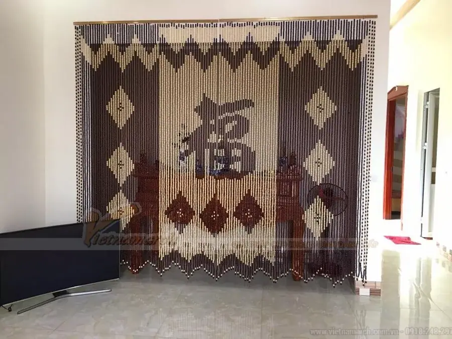 Các kiểu rèm che phòng thờ đẹp, trang trọng