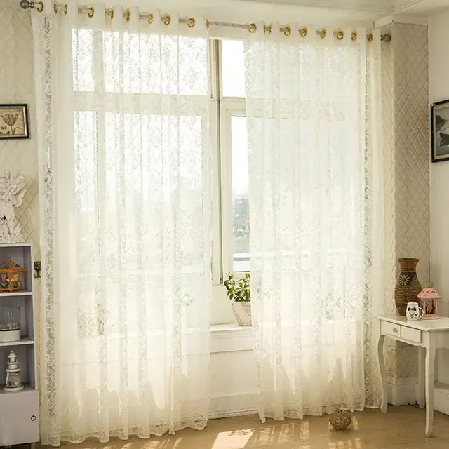 cách may rèm vải voan trắng