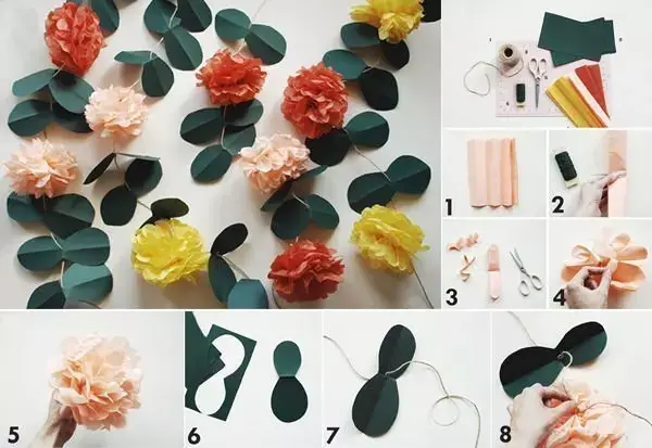 mẫu rèm cửa sổ hình hoa và lá