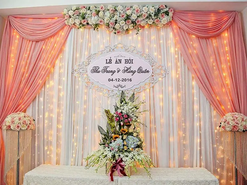 Những lưu ý khi chọn vải voan để trang trí cho tiệc đám cưới