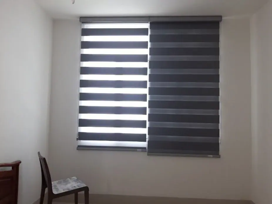 rèm cản sáng hàn quốc màu ghi xám