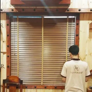 rèm sáo gỗ
