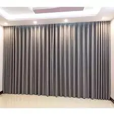 rèm hội trường màu xám