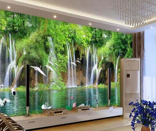 Rèm cuốn tranh phong cảnh mang đến không gian tự nhiên, chân thật