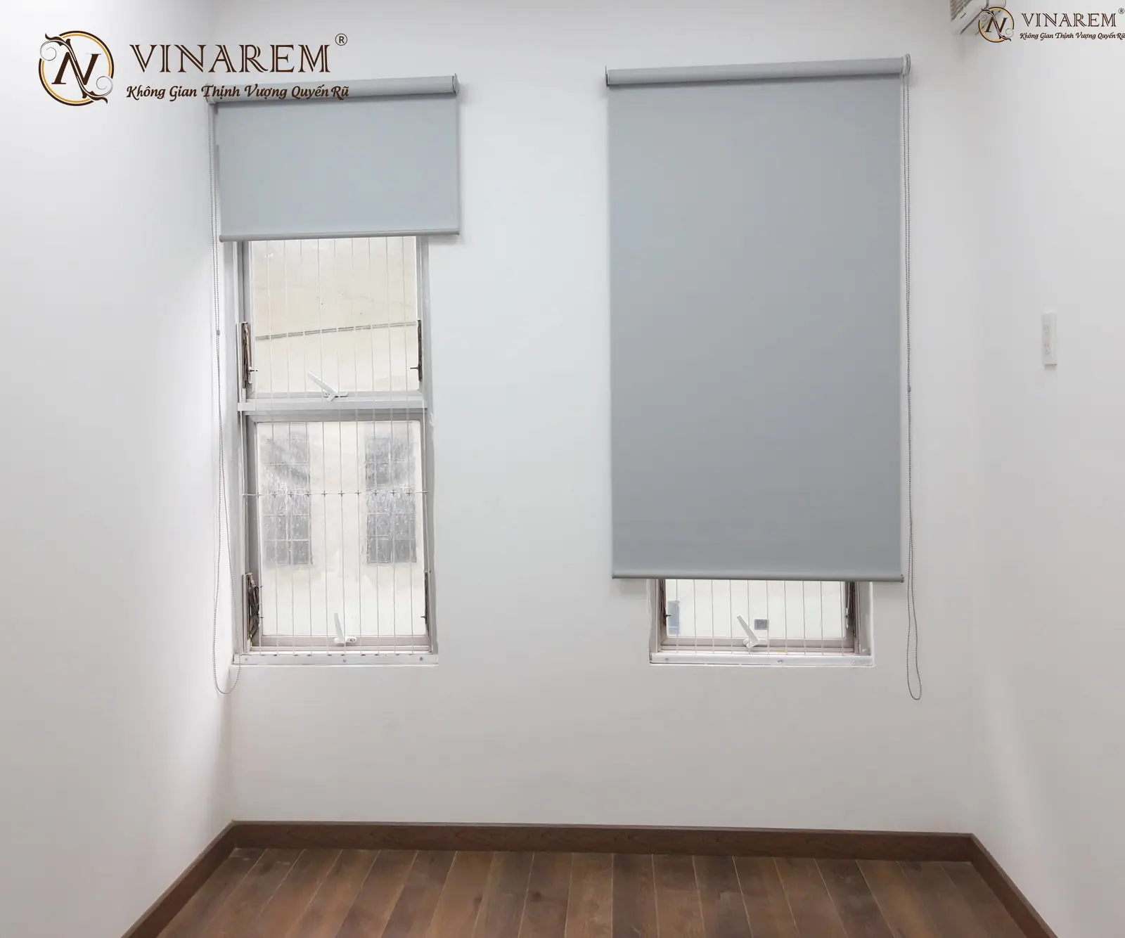 Rèm cuốn màu trắng, thích hợp phong cách hiện đại