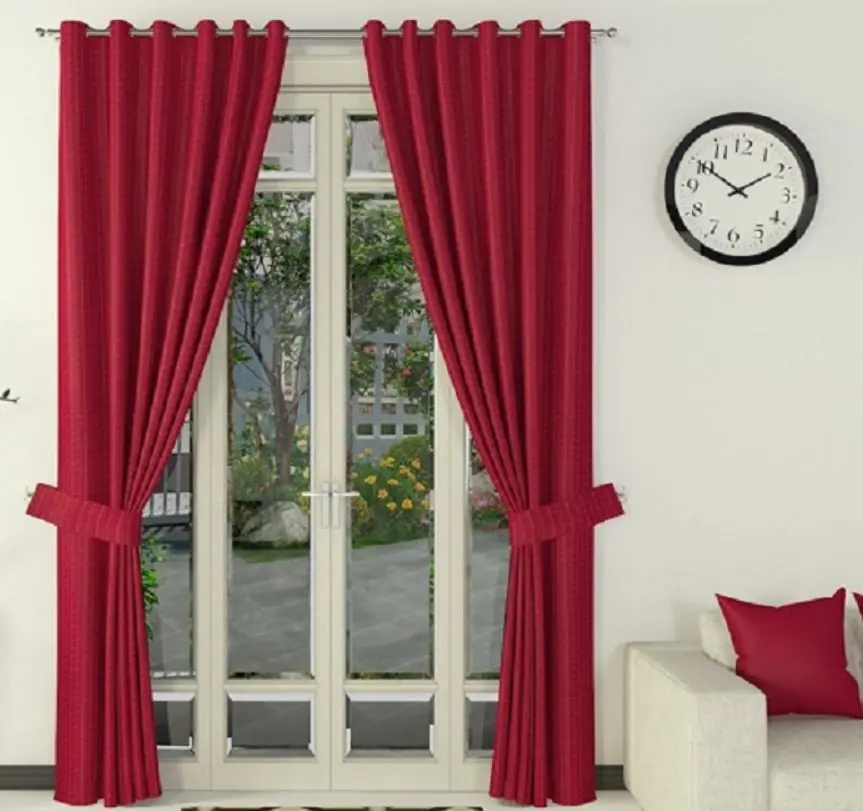 Làm rèm cửa bằng vải nỉ đơn giản tại nhà