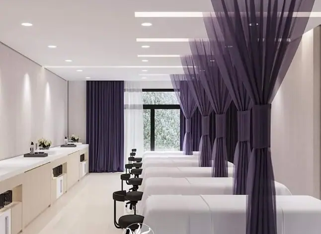 các mẫu rèm spa đẹp