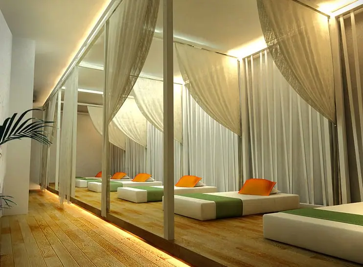 các mẫu rèm spa đẹp