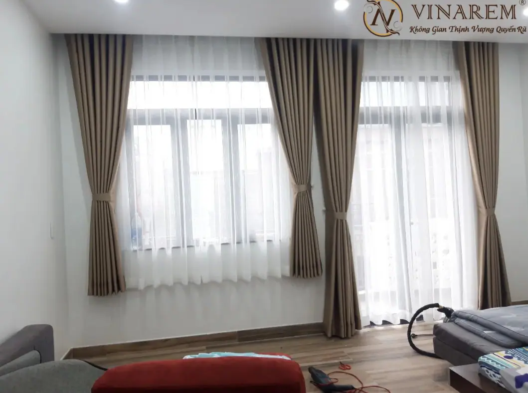6 bước may rèm vải 2 lớp