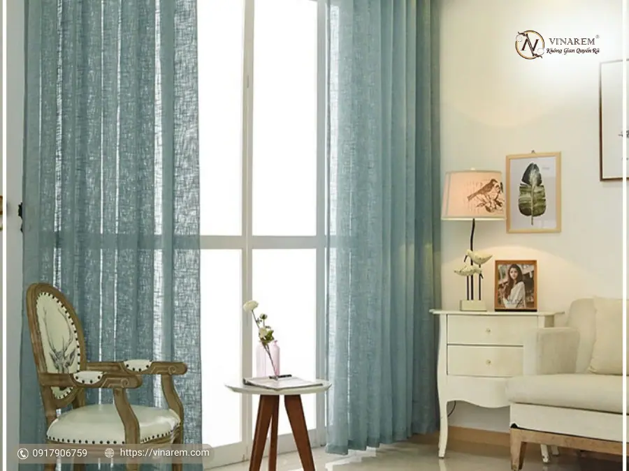 rèm vải linen