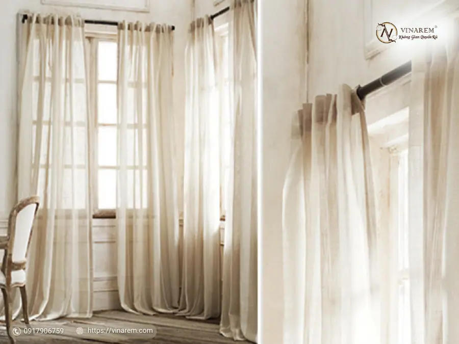 rèm vải linen