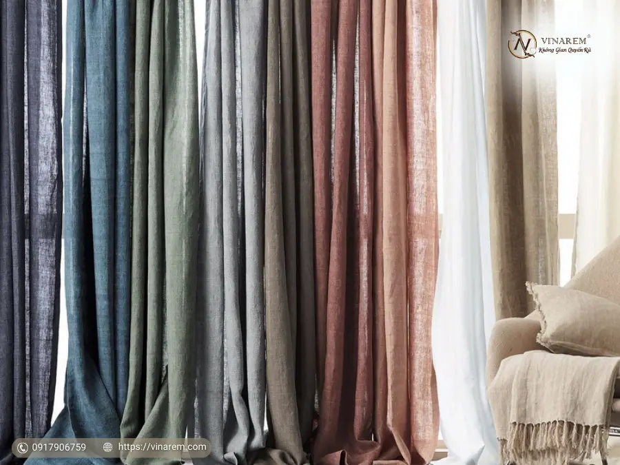 rèm vải linen