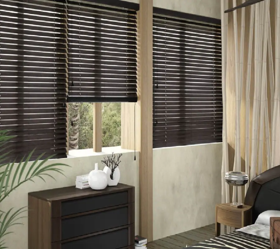 Rèm cửa mệnh Mộc - Rèm sáo gỗ