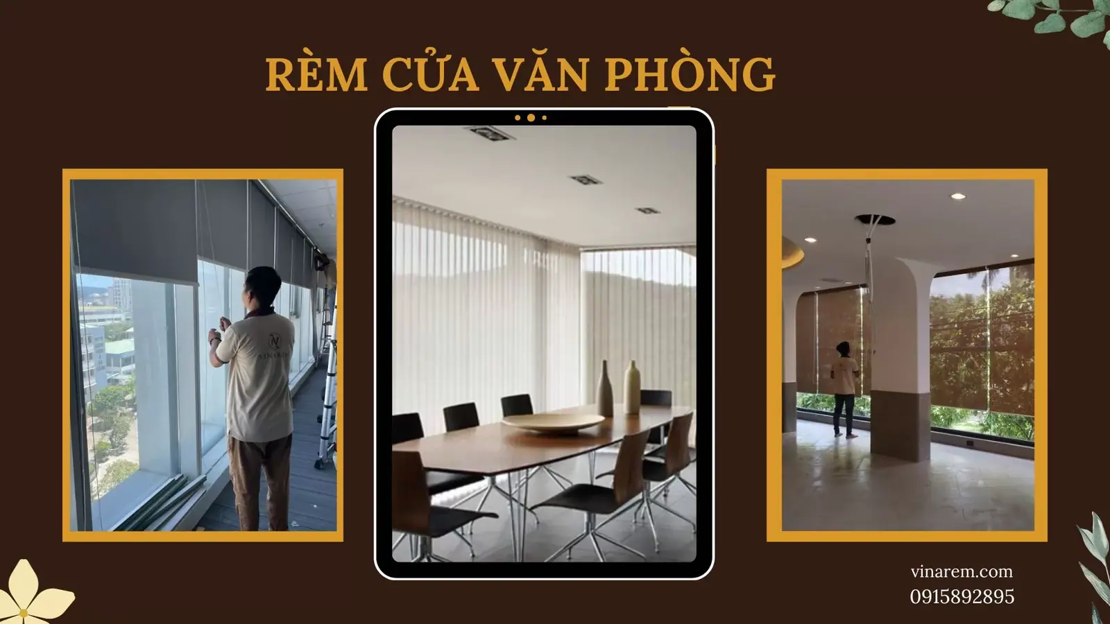 3 loại rèm cửa văn phòng chuộng nhất