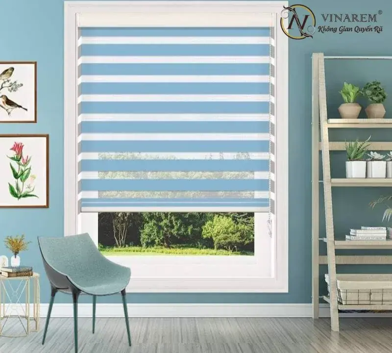 Rèm cửa cho người mệnh Thủy - Xanh dương