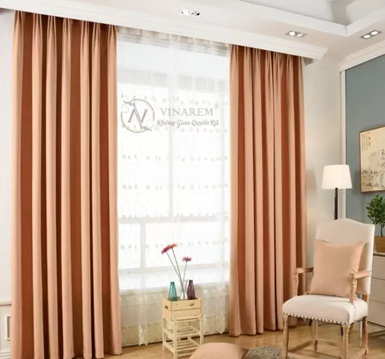 Rèm cửa cho người mệnh Thổ - Gam màu nâu đất