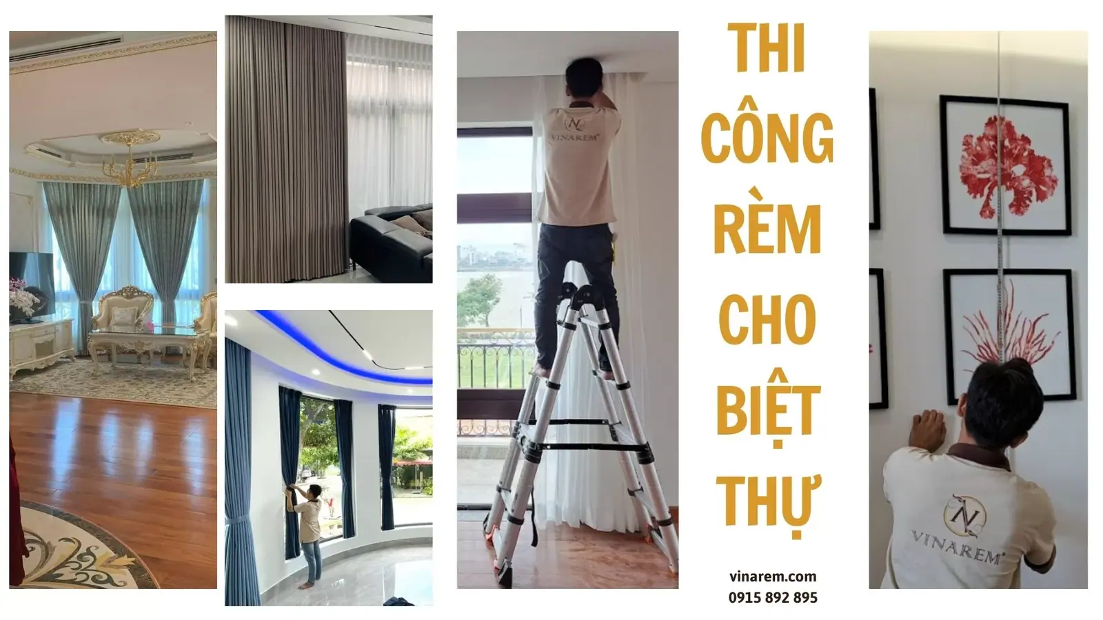 Thi công rèm cho khu biệt thự Euro Villa 1 – Đà Nẵng