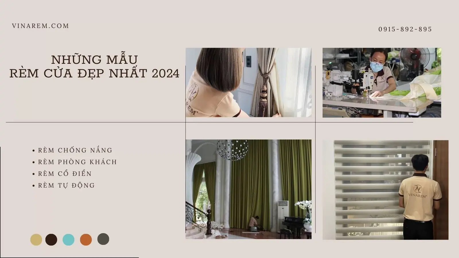Những mẫu rèm cửa đẹp nhất 2024 dành cho nhà bạn