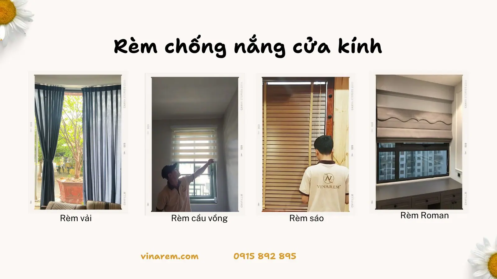 Tại sao nên sử dụng rèm chống nắng cửa kính?
