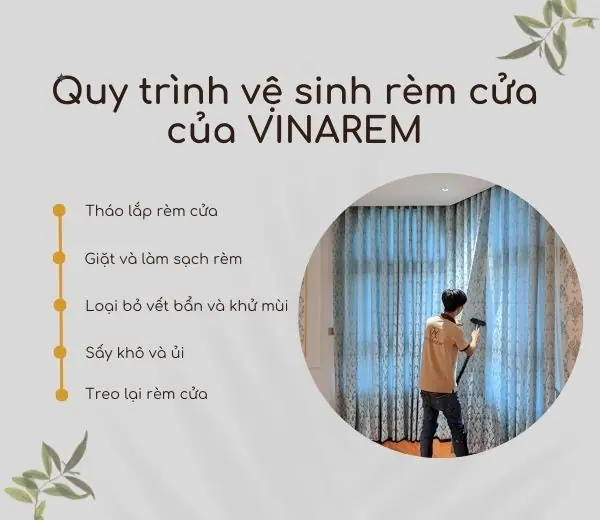 Quy trình vệ sinh rèm cửa